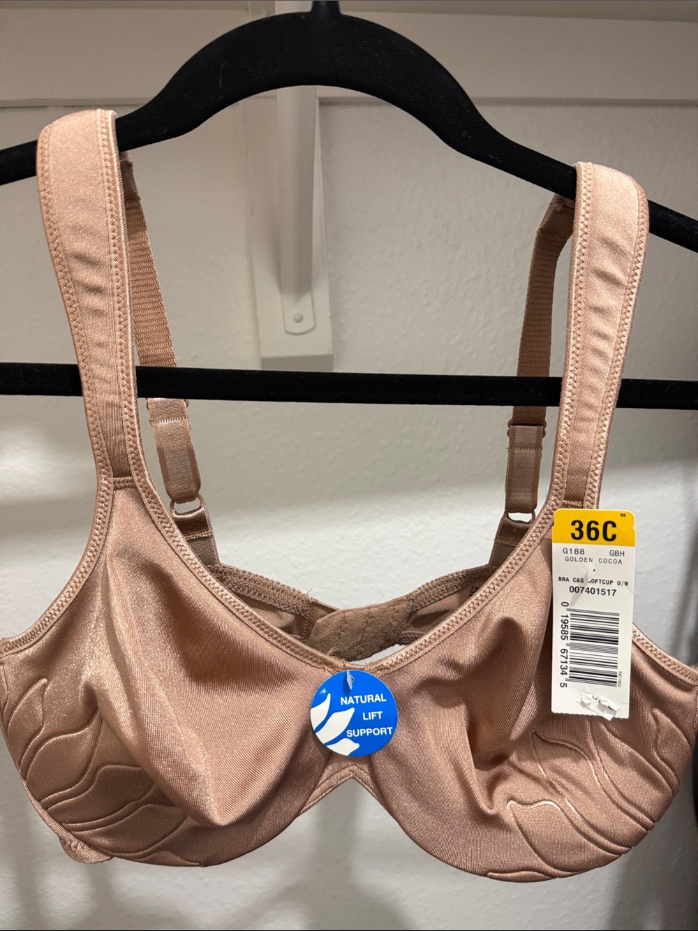 Supportive Underwire Bra in Golden Cocoa by